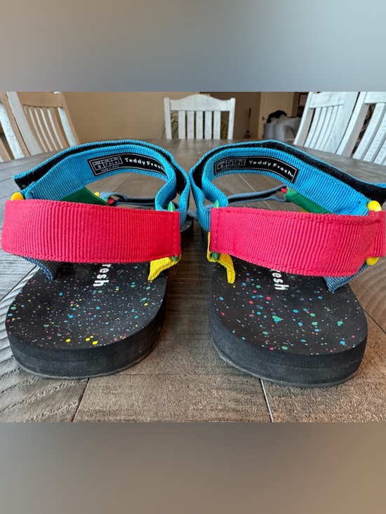 Teddy Fresh Combat Ready Warrior Colorblock Strap Retro Sandals Men’s Size 8 main image 15